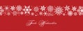 Seamless german greetings Frohe Weihnachten vector with snowflakes and stars.