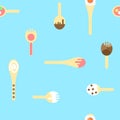Seamless cookies repeat background