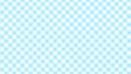 Seamless gingham checker pattern in blue and white, pastel diagonal repeats square background. Stripe checks design for Royalty Free Stock Photo