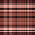 Seamless gingham pattern in pink and brown Royalty Free Stock Photo