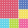 Seamless Gingham, Six colors