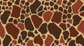 A seamless giraffe fur repeat pattern Royalty Free Stock Photo