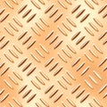 Seamless gold diamond plate Royalty Free Stock Photo