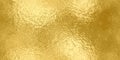 Seamless gold foil or leaf background texture. Shiny golden yellow molten frosted glass refraction pattern Royalty Free Stock Photo