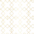 Seamless gold geometric pattern with line rhombus Royalty Free Stock Photo