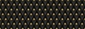 Seamless gold pattern on a black background with card suits. Background for gambling, casino advertising Royalty Free Stock Photo