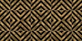 Seamless golden Art Deco geometric square stripe pattern Royalty Free Stock Photo