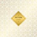 Seamless golden luxury patterns on white background. Vector ill