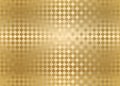 Seamless golden silk plaid pattern. Rhombus background gold wrapping paper texture. Chekered backdrop. Simple geometric pattern Royalty Free Stock Photo