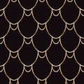Seamless golden wire scales pattern Royalty Free Stock Photo