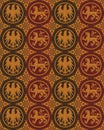 Seamless gothic vector pattern Royalty Free Stock Photo