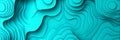 Seamless Gradient Design Featuring 3D Low Profile Light with Mint to Teal Blend and Wave Texture Royalty Free Stock Photo