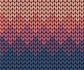 Seamless gradient knitted pattern