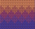 Seamless gradient knitting pattern
