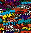 Seamless Graffiti Color Background Royalty Free Stock Photo