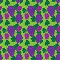 Seamless grape pattern