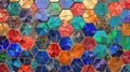 Girih: A tessellation pattern based on geometric shapes such as pentagons and hexagons