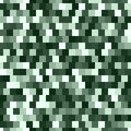 Seamless dark green and white digital pixel military fashion camouflage pattern