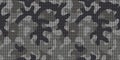 Seamless gray urban camo pattern vector Royalty Free Stock Photo