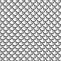 Seamless grayscale river fish scales