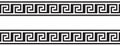 Seamless Greek Ornament black and white decoration