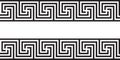 Seamless Greek Ornament black and white decoration