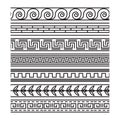 Seamless greek pattern set