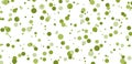 Seamless green bubble confetti background, bubbles on white background, Vector image Royalty Free Stock Photo