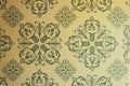 Seamless green classic pattern for background