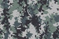 seamless green digital camouflage texture pattern. Usable for Jacket Pants Shirt and Shorts. Army textile fabric print Royalty Free Stock Photo