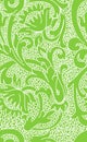 Seamless green floral lace pattern Royalty Free Stock Photo