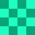 Seamless green natural square patchwork fabric material cotton linen textile texture background square