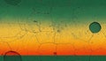 seamless of green orange yellow gradient abstract grainy background wallpaper texture with noise web banner design header