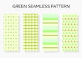 Seamless greenpattern vector Royalty Free Stock Photo