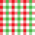 Seamless Green and Red Checkered Fabric Pattern Background Texture Royalty Free Stock Photo