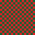 Seamless Green and Red Checkered Fabric Pattern Background Texture Royalty Free Stock Photo