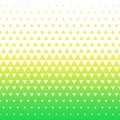 Seamless green and white morphing triangle halftone grid gradient pattern geometric background. Royalty Free Stock Photo