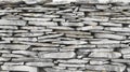 Seamless Grey Stonewall Texture, Rugged Pattern of Weathered Slate Slabs for 3D, Rustic Background Royalty Free Stock Photo