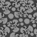 Seamless greyscale pattern Royalty Free Stock Photo