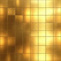 A set of gold realistic metal texture seamless gradient square backgrounds Royalty Free Stock Photo