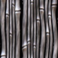 Seamless grizzly bamboo pattern Royalty Free Stock Photo