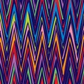 Seamless Grunge Chevron Pattern in Multicolors Royalty Free Stock Photo