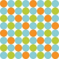 Seamless grunge circles polka dots background texture Royalty Free Stock Photo