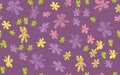 Seamless Grunge Daisy Flower Abstract Vector Background Royalty Free Stock Photo
