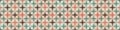 Seamless grunge green red concrete stone cement vintage retro wallpaper wall tile mosaic pattern texture, with square rhombus Royalty Free Stock Photo