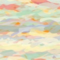 Seamless grunge striped horizontal pattern with watercolor elements in pastel colors