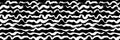 Seamless Grunge Waves Hand Drawn Dry Brush Sea Style Pattern. Royalty Free Stock Photo