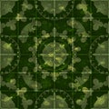 Seamless grungy background, paisley pattern