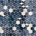 Seamless grungy hexagon pattern isometric geometry net print Royalty Free Stock Photo