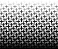 Seamless halftone vector background.Average fade out.Black crosses